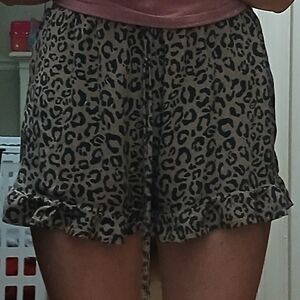 American Eagle Leopard Print Shorts
